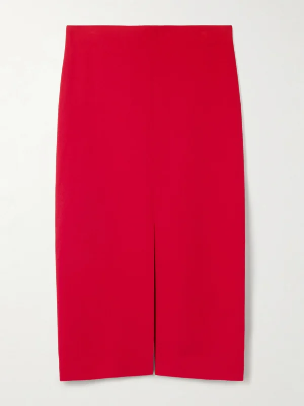 Carven Crepe Midi Skirt
