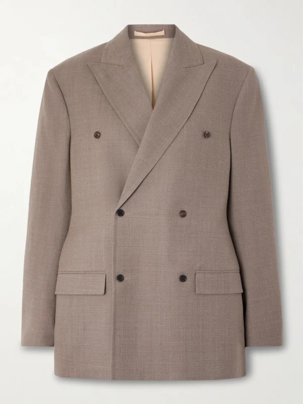 Carven Double-breasted Wool Blazer