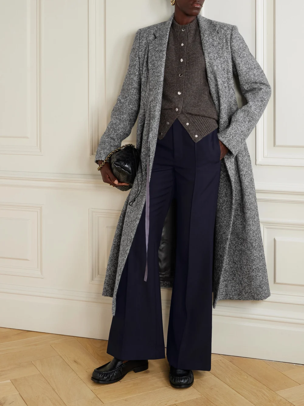 Carven Esperanto Alpaca and Wool-blend Coat, worn by a model