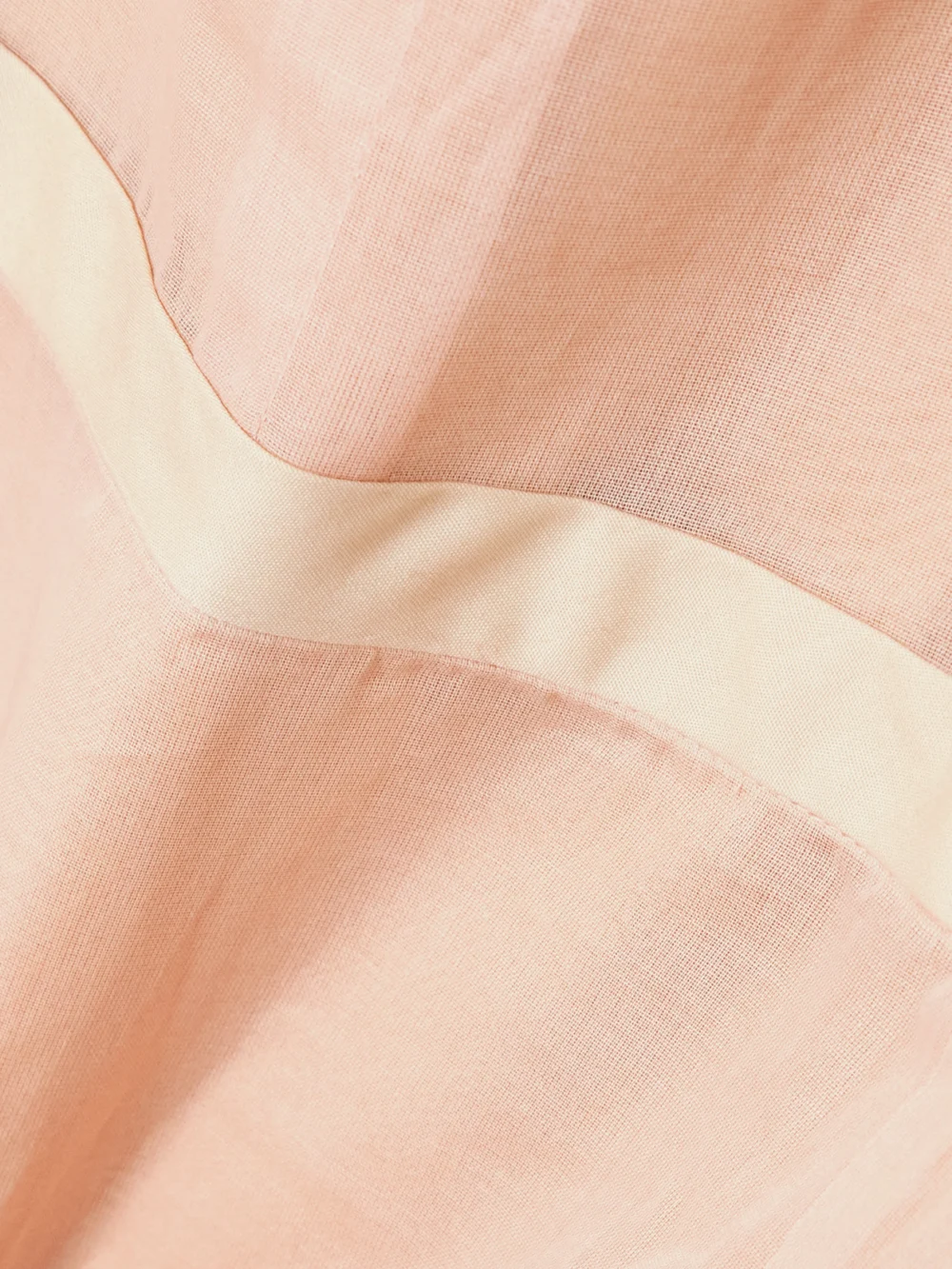 Close-up detail of the Carven Layered Cotton-gauze Gown