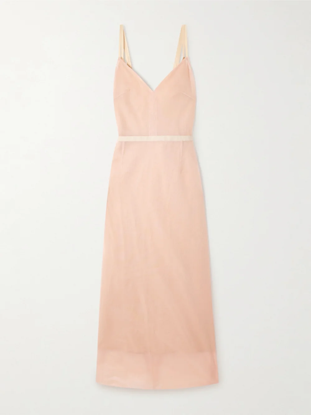 Carven Layered Cotton-gauze Gown in pink