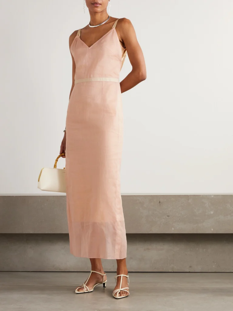 Carven Layered Cotton-gauze Gown