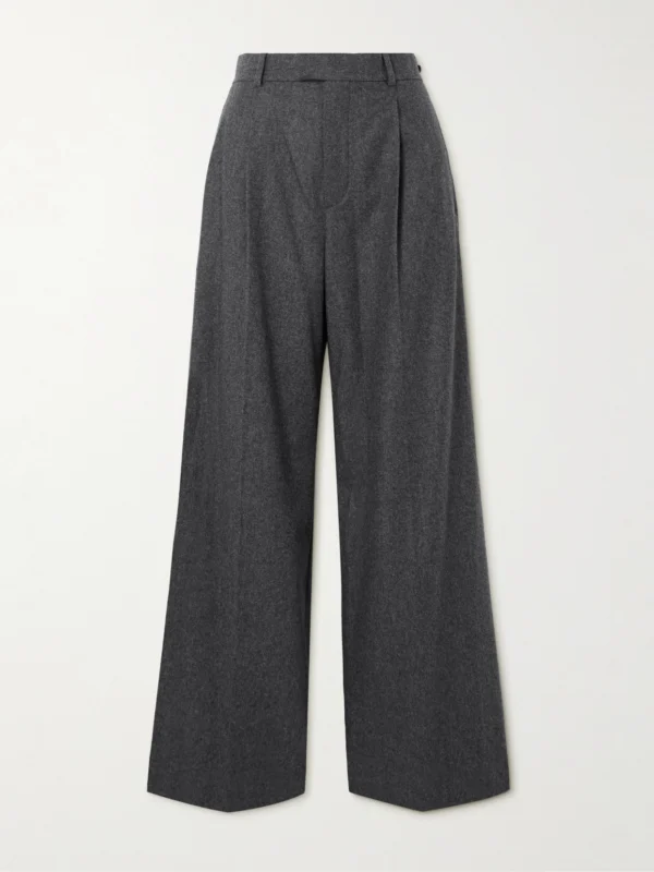 Carven Pleated Wide-leg Wool Trousers