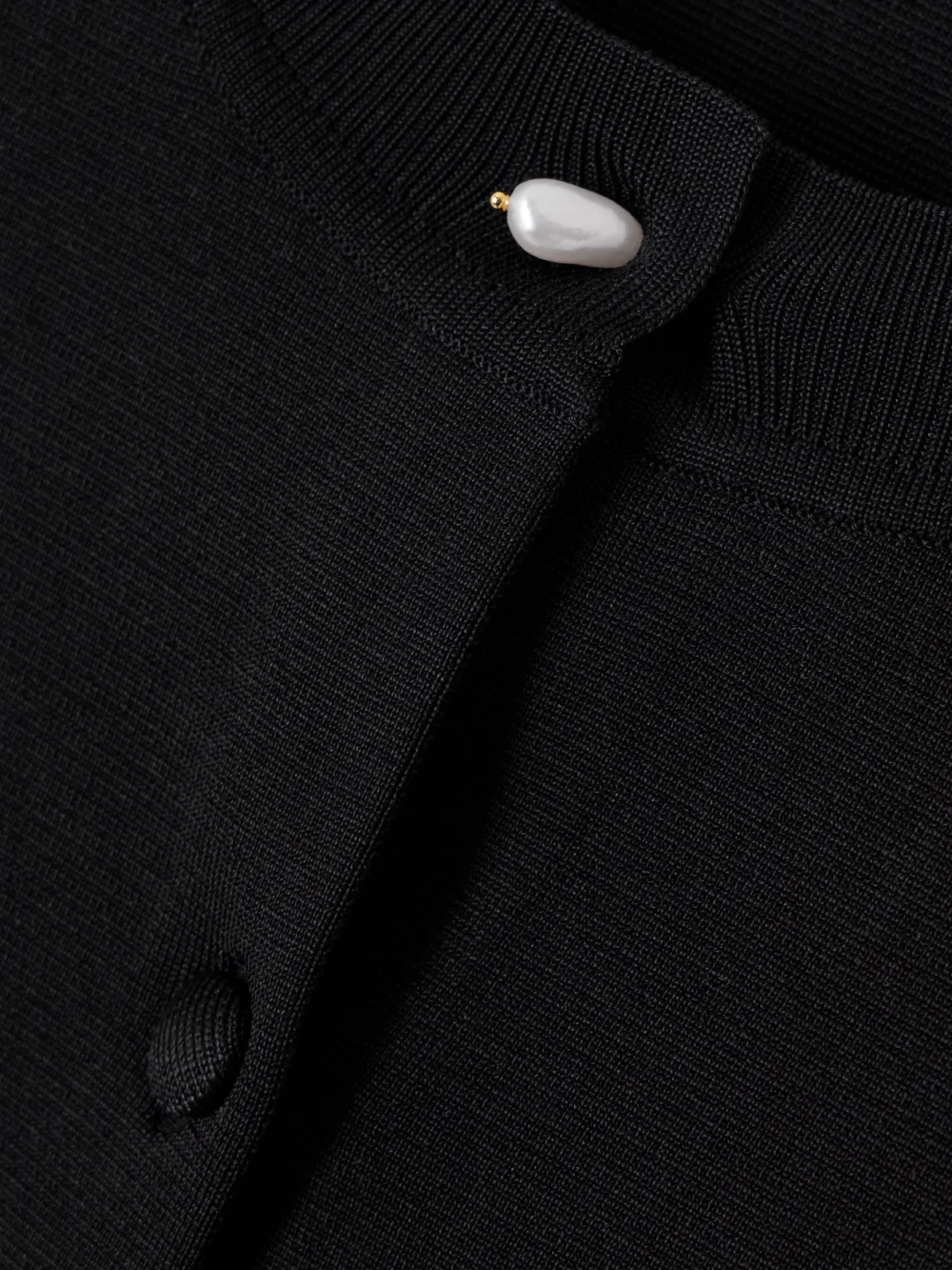 Close-up detail of the Carven Silk-blend Cardigan