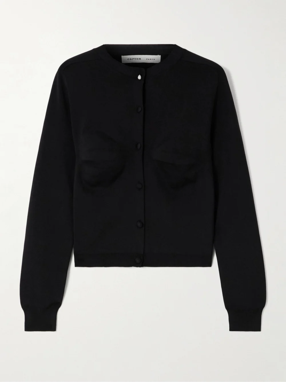 Carven Silk-blend Cardigan in black