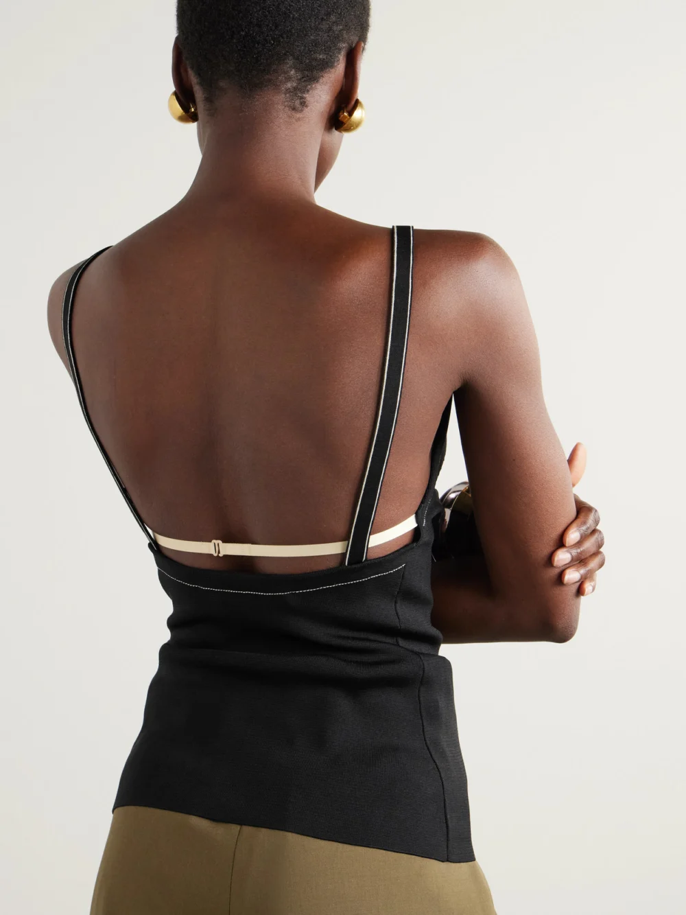 Back view of the Carven Silk Camisole