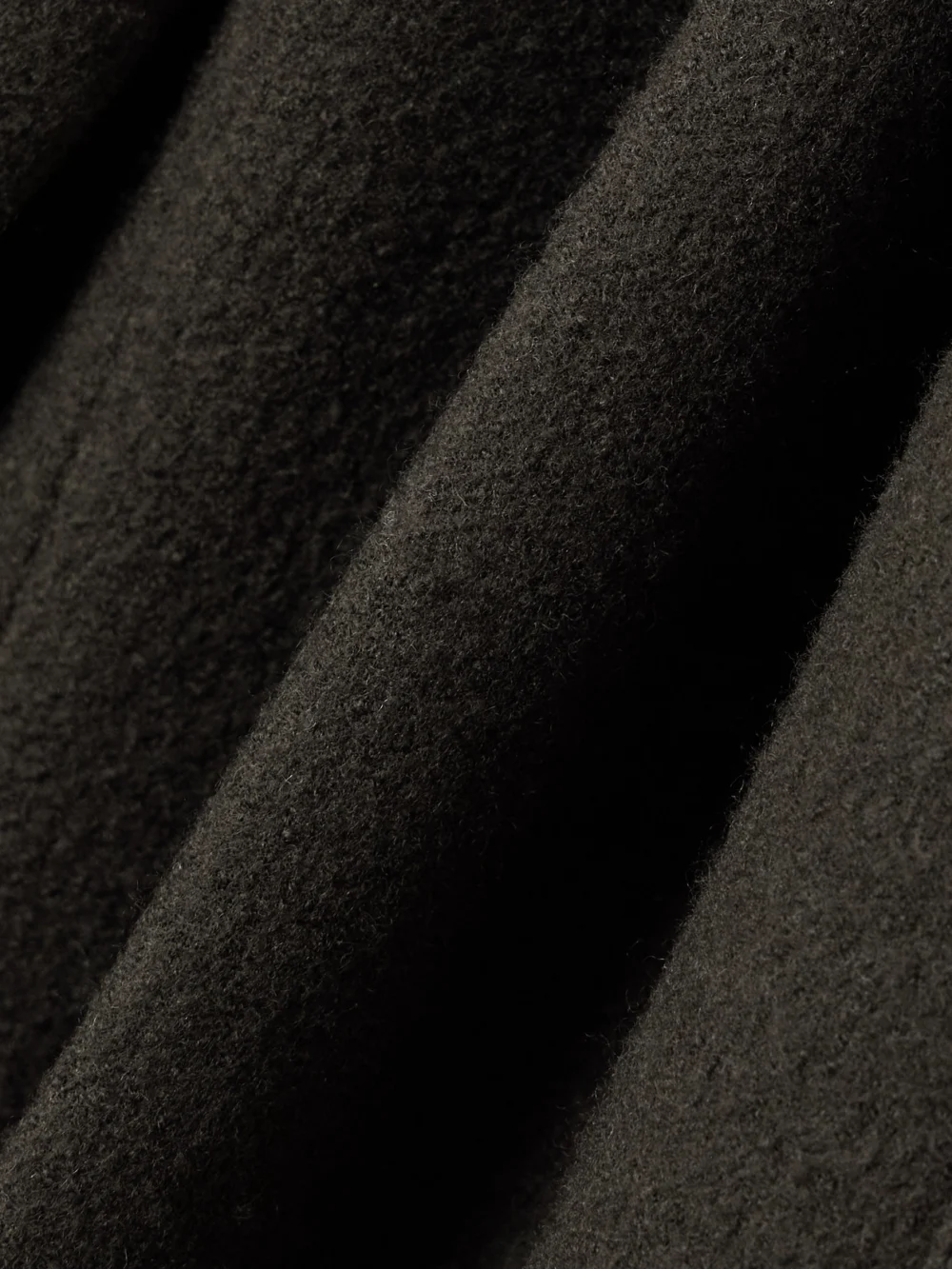 Close-up detail of the Carven Wool-felt Wide-leg Pants