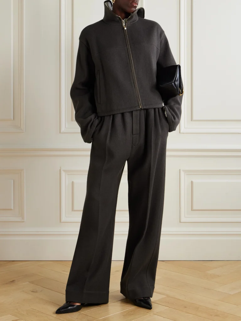 Carven Wool-felt Wide-leg Pants