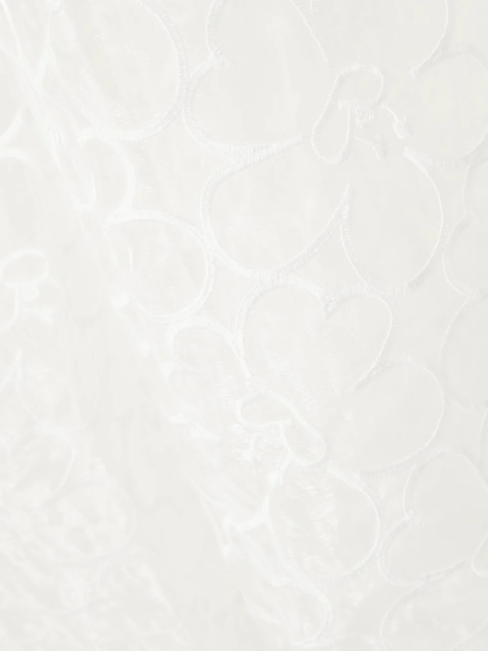 Close-up detail of the Cecilie Bahnsen Cate Embroidered Tulle Midi Dress