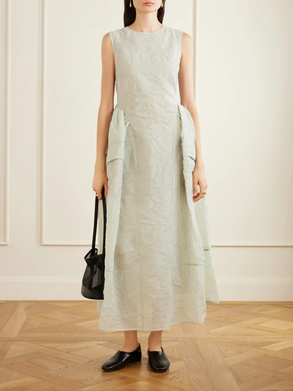 Cecilie Bahnsen Cbduana Papillon Matelassé Maxi Dress, worn by a model