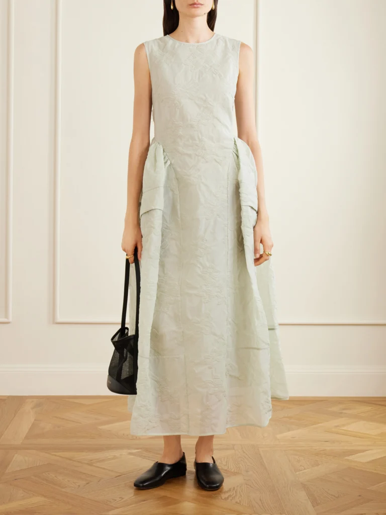 Cecilie Bahnsen Cbduana Papillon Matelassé Maxi Dress