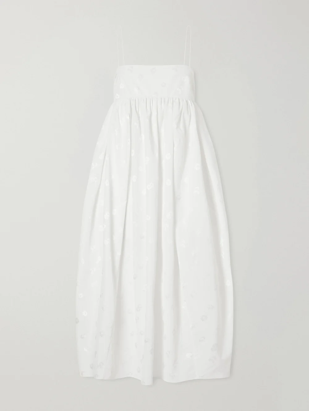 Cecilie Bahnsen Cbvilma Floral-jacquard Maxi Dress in white