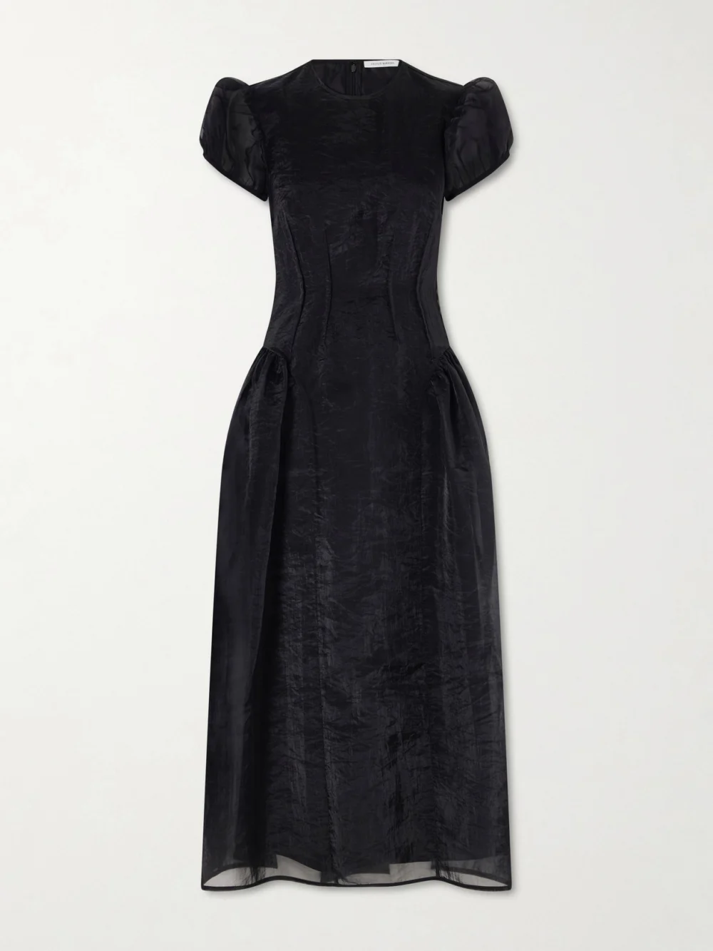 Cecilie Bahnsen Cleopatra Organza Midi Dress in black