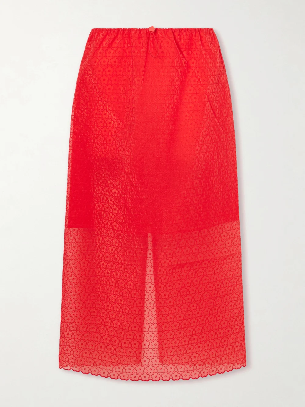 Cecilie Bahnsen Embroidered Tulle Midi Skirt in uk 6