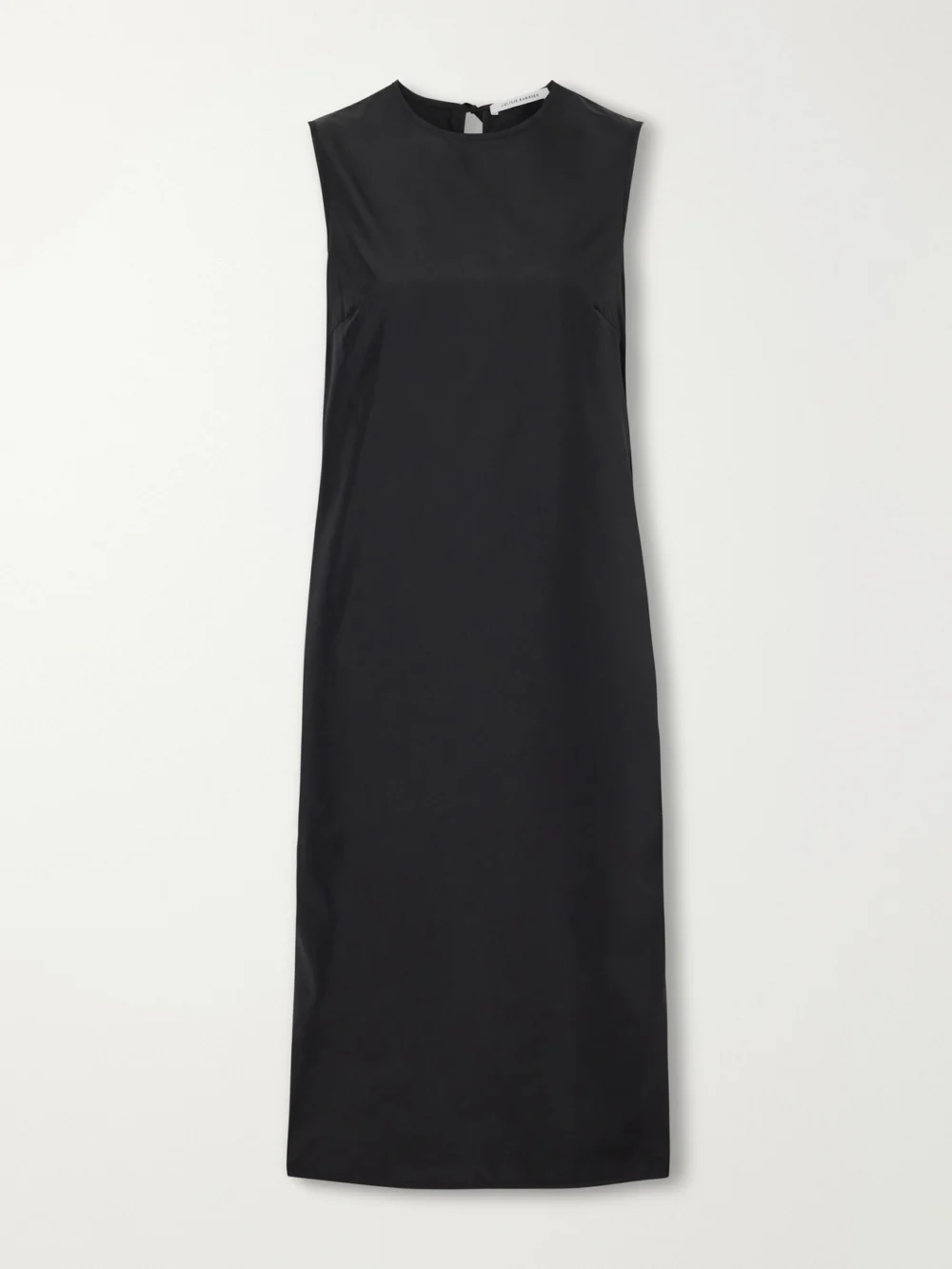 Cecilie Bahnsen Feero Faille Midi Dress in black