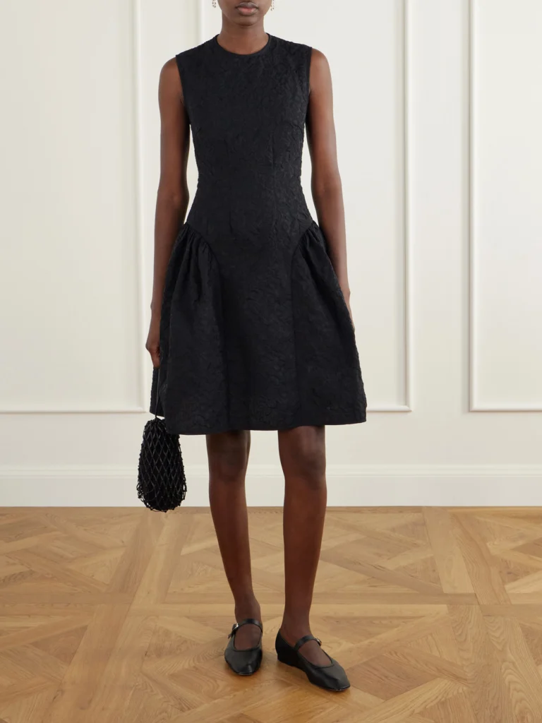 Cecilie Bahnsen Flodie Matelassé Knee-length Dress