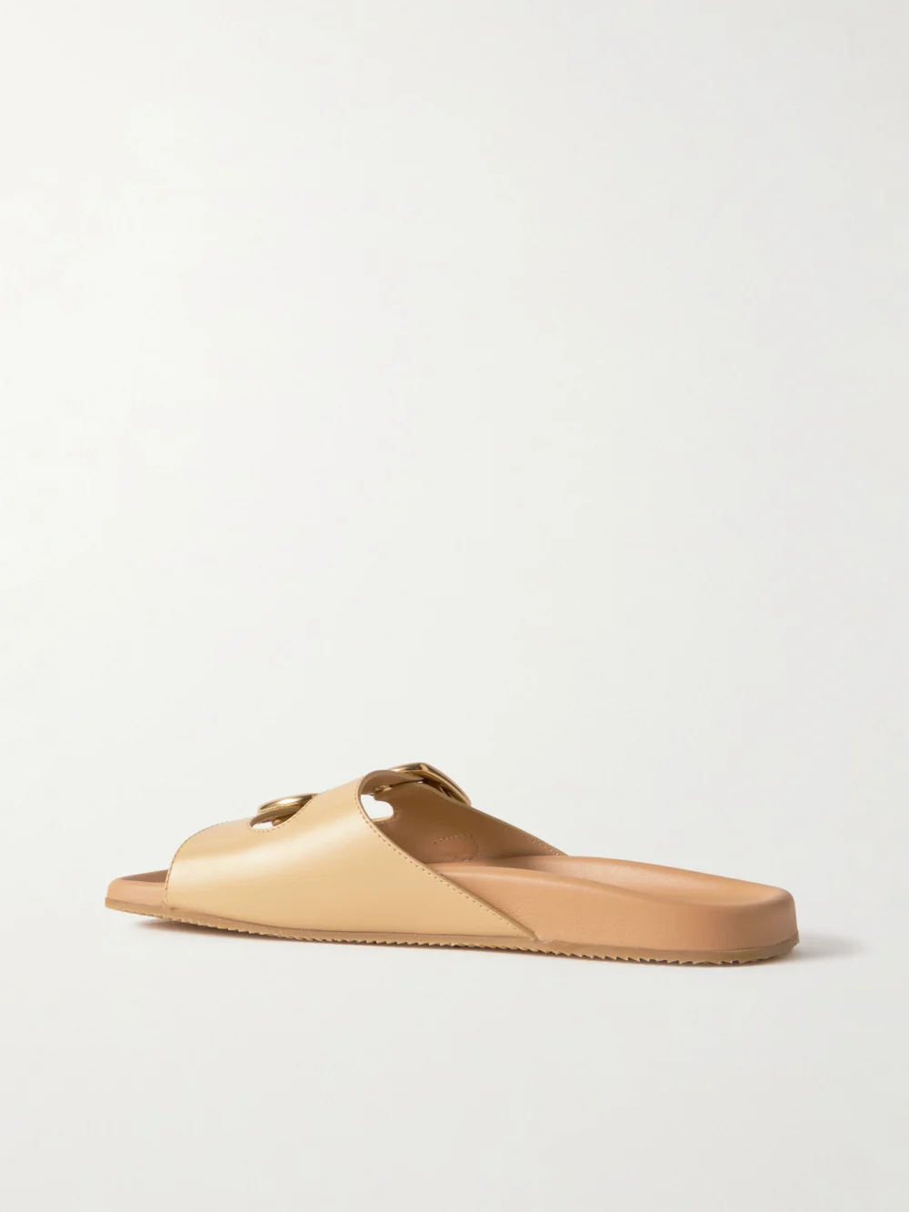 Back view of the Chloé Buckled Leather Sandals