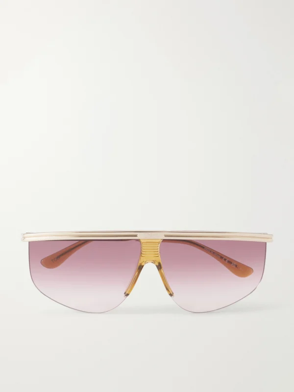 Chloé D-frame Gold-tone Sunglasses