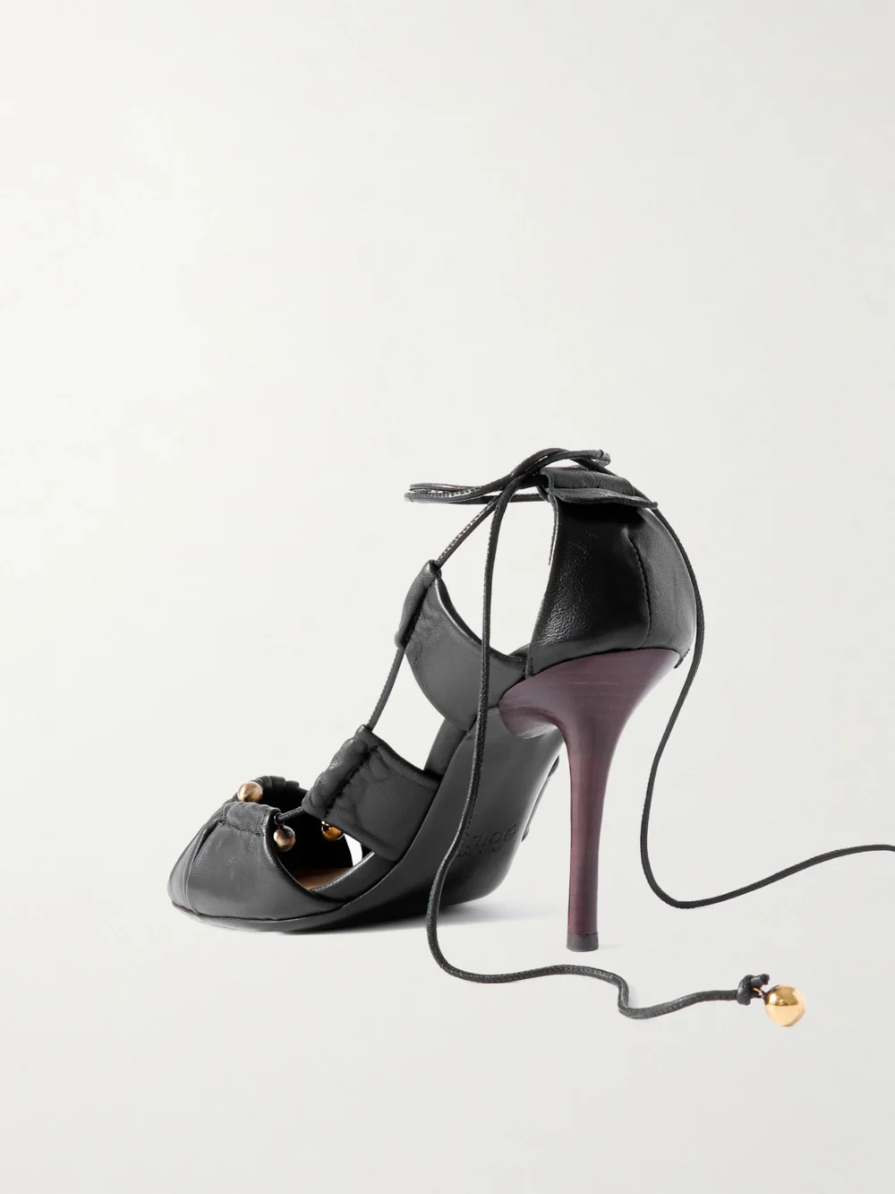 Back view of the Chloé Embellished Cutout Leather Pumps