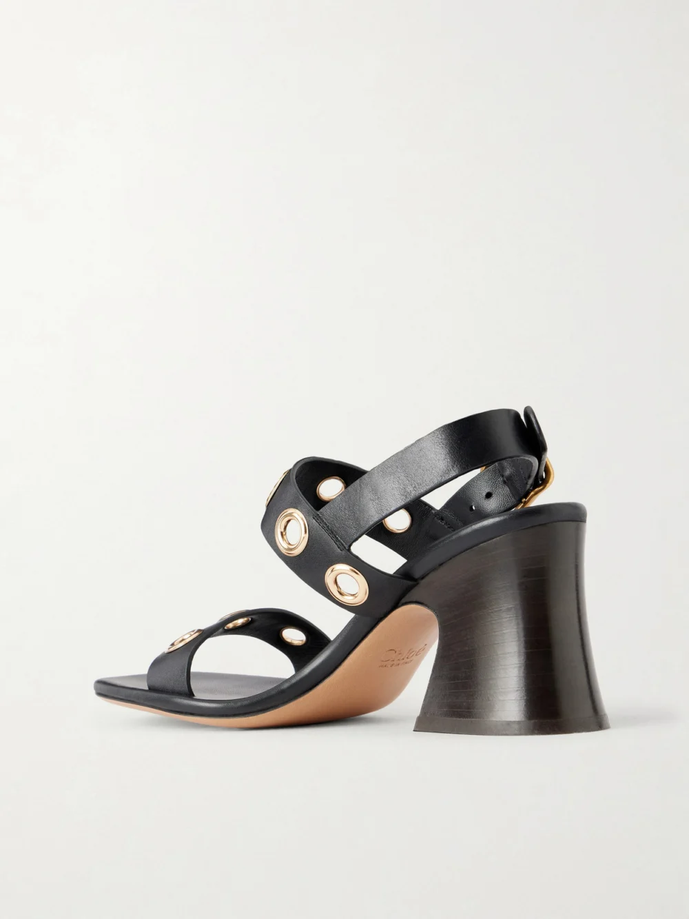 Back view of the Chloé Embellished Leather Sandals