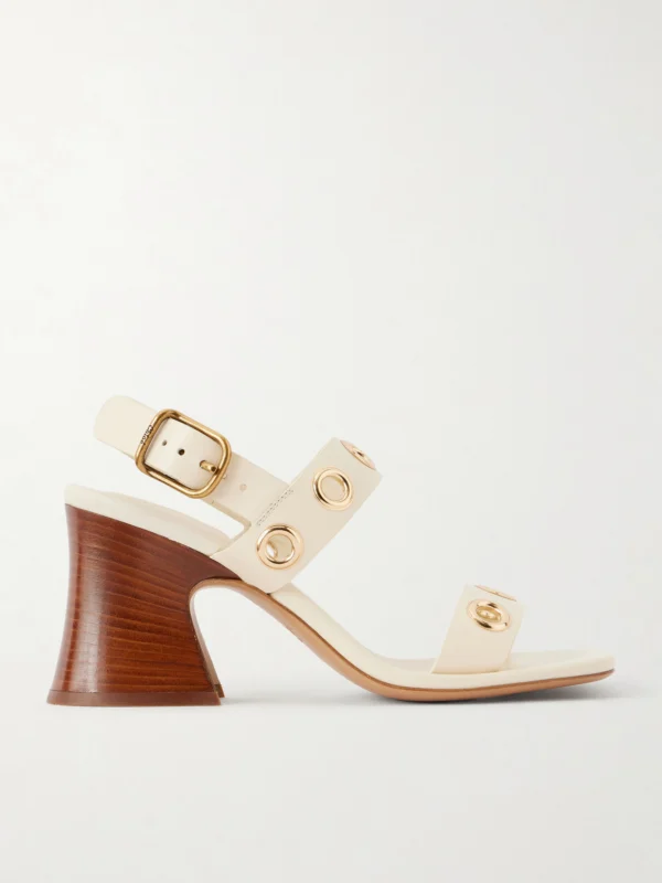Chloé Embellished Leather Sandals