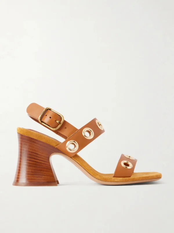 Chloé Embellished Leather Sandals