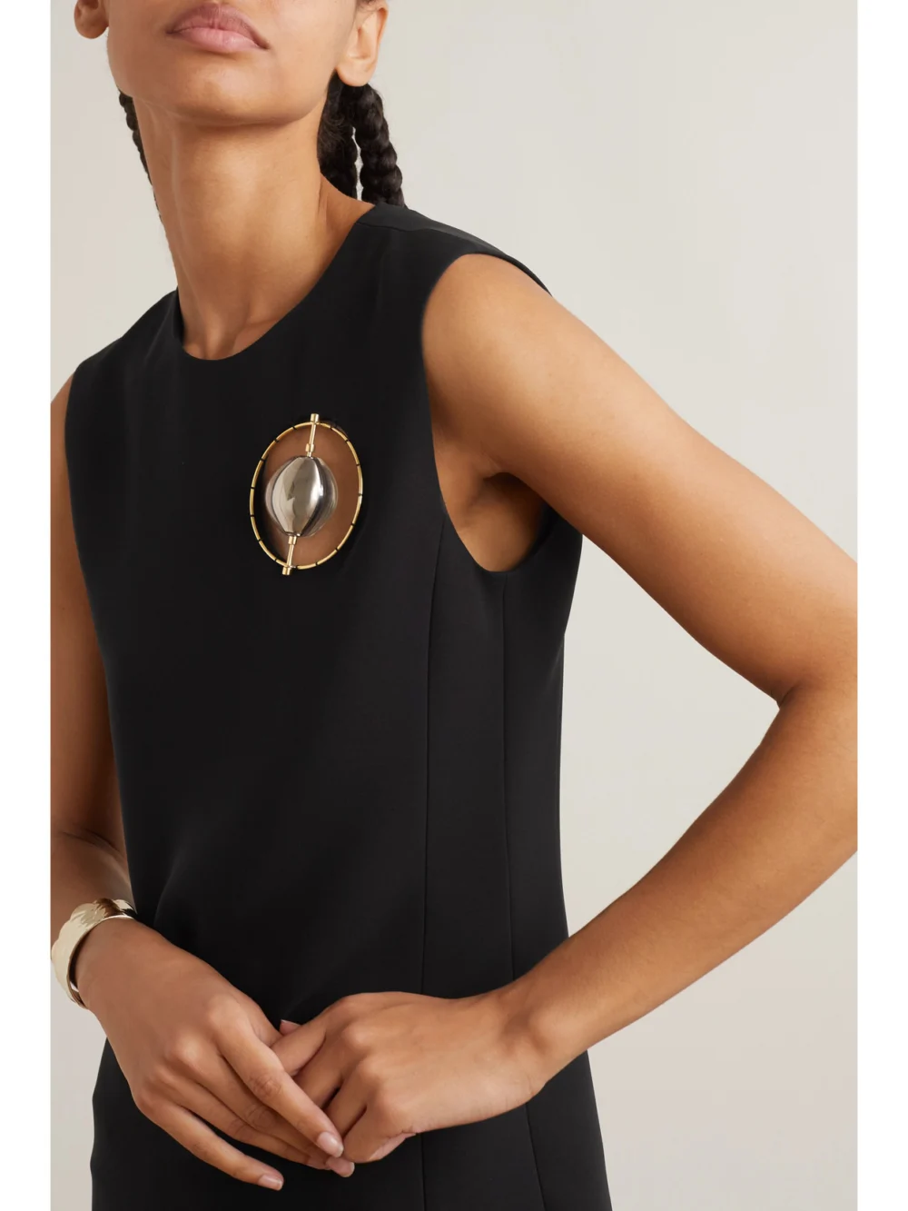Chloé Embellished Silk-cady Mini Dress, styled view