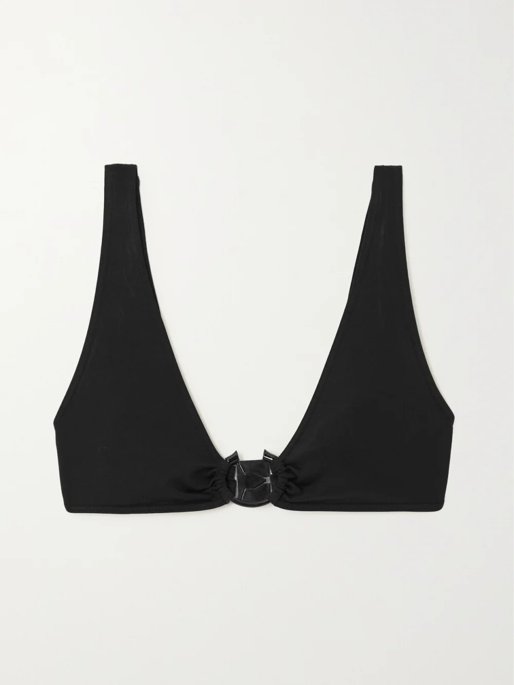Chloé + Eres Embellished Triangle Bikini Top in black