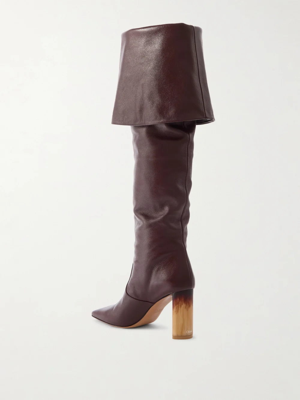 Back view of the Chloé Georgia Leather Knee Boots