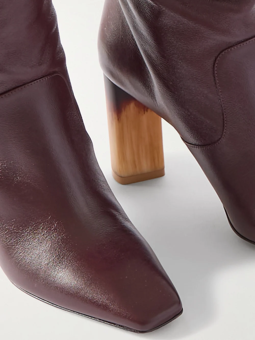 Close-up detail of the Chloé Georgia Leather Knee Boots