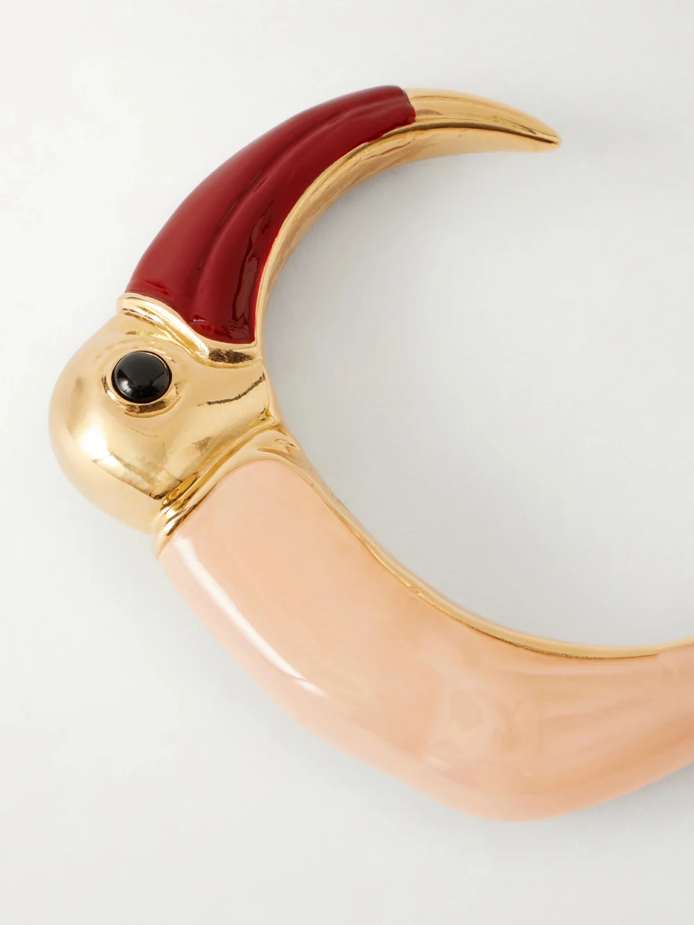 Close-up detail of the Chloé Gold-tone and Resin Cuff