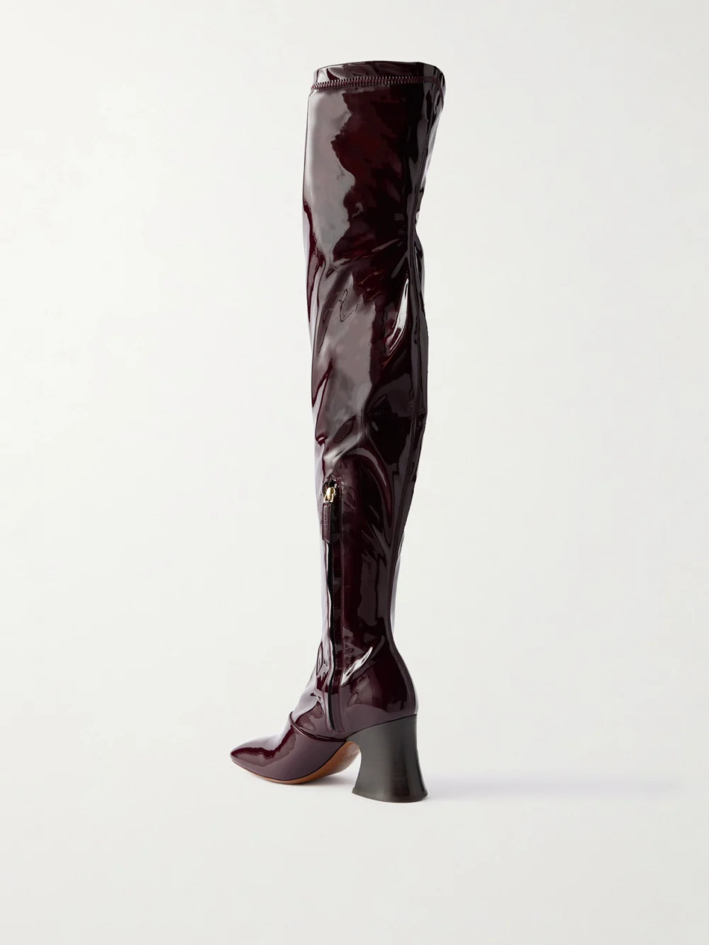 Back view of the Chloé Janis Glossed Over-the-knee Boots