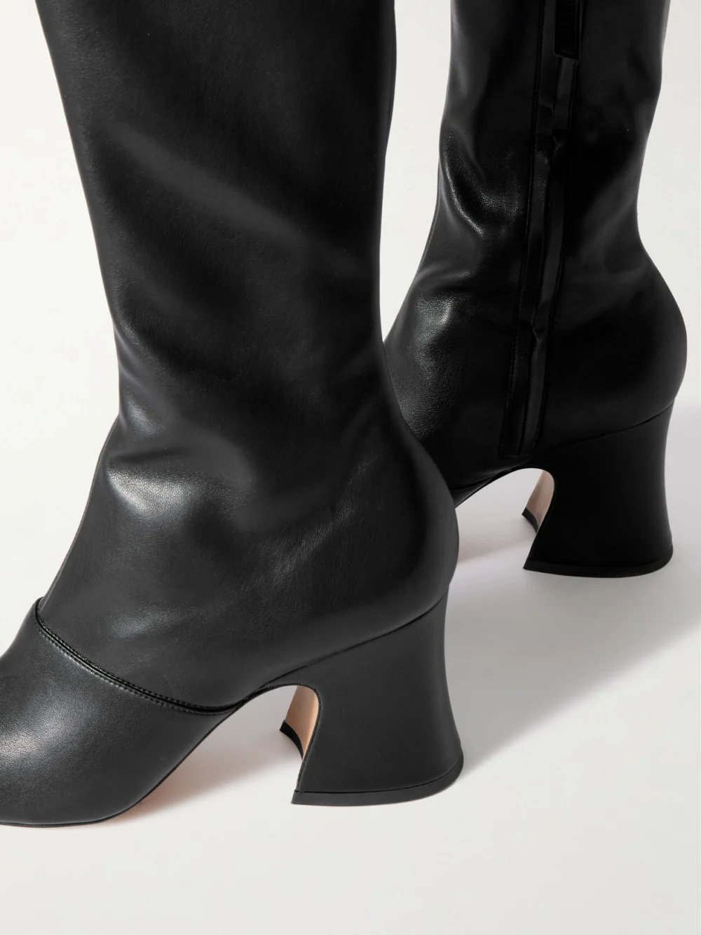 Close-up detail of the Chloé Janis Leather Over-the-knee Boots