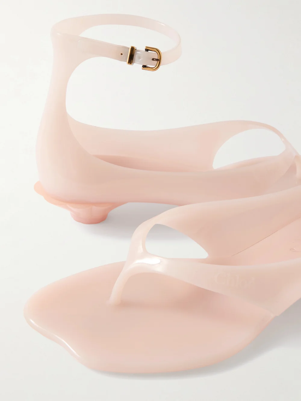 Close-up detail of the Chloé Jelly Tpu Sandals