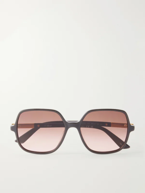 Chloé Judy Round-frame Acetate Sunglasses