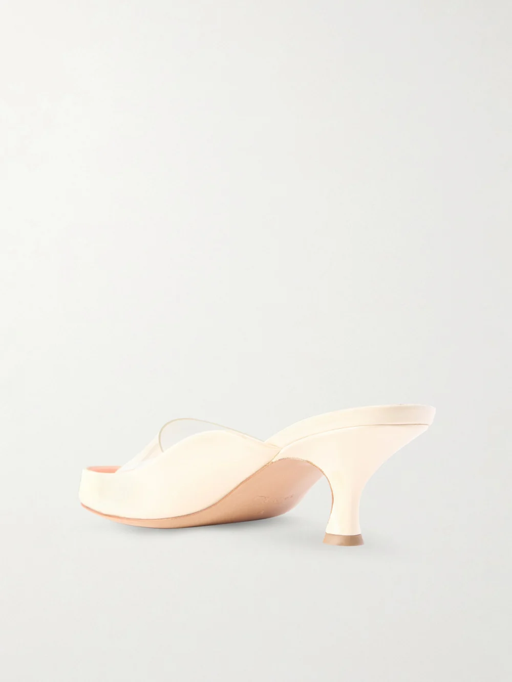 Back view of the Chloé Junie Leather-trimmed Tpu Mules