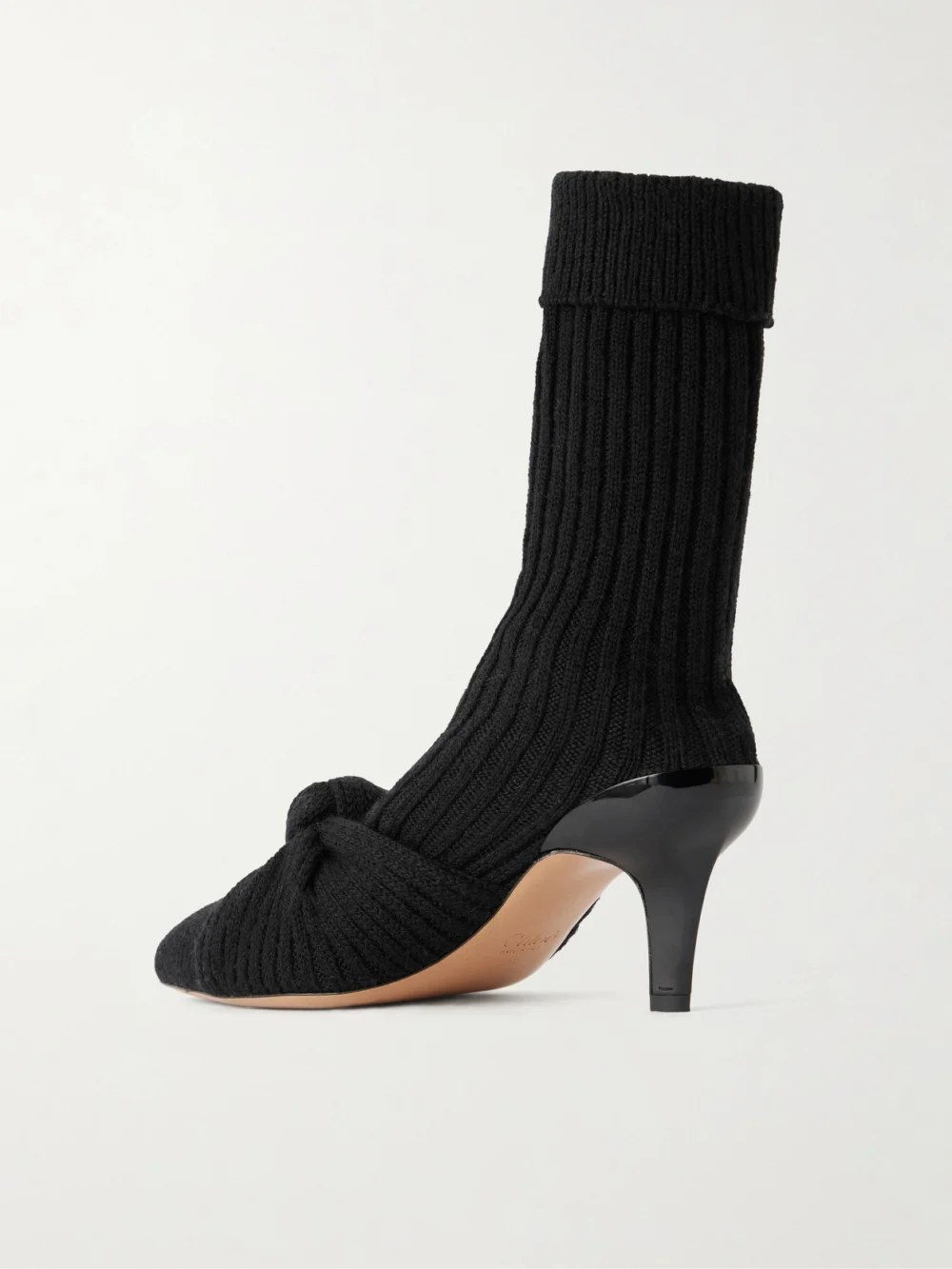 Back view of the Chloé Knotted Knitted Boots