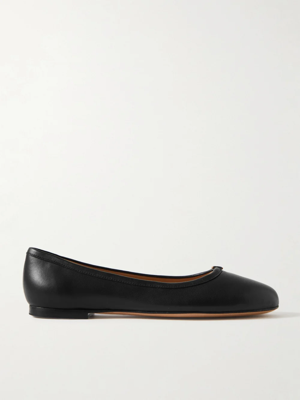 Chloé Marcie Embellished Leather Ballet Flats in black