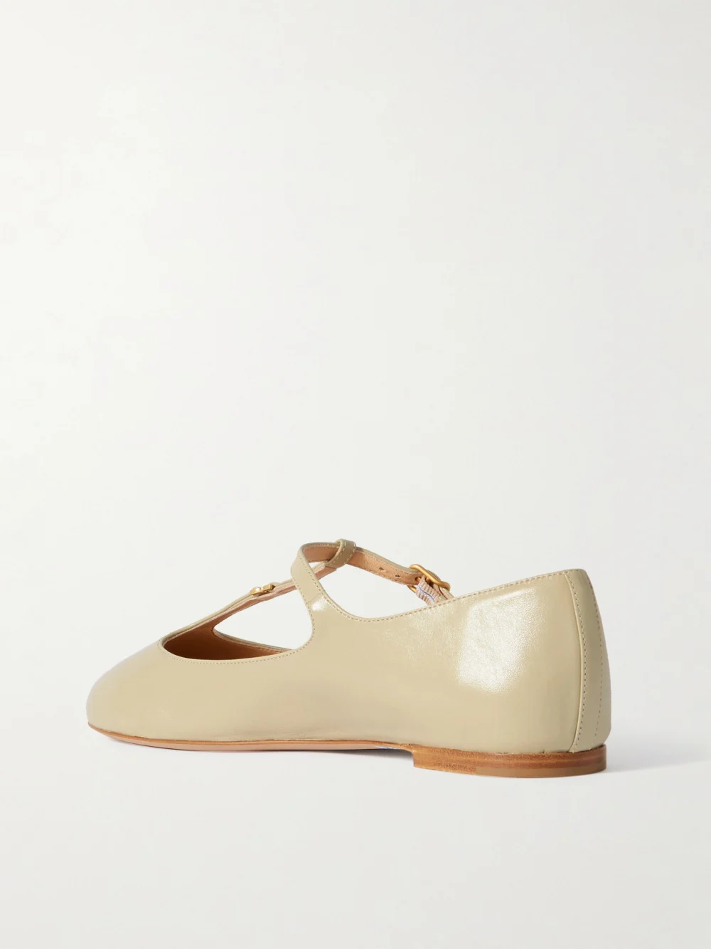 Back view of the Chloé Marcie Embellished Leather Ballet Flats