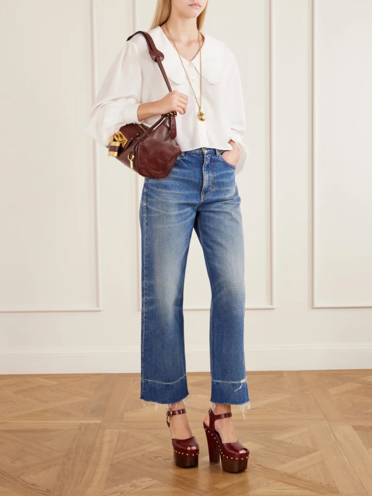 Chloé Meret Leather Platform Sandals