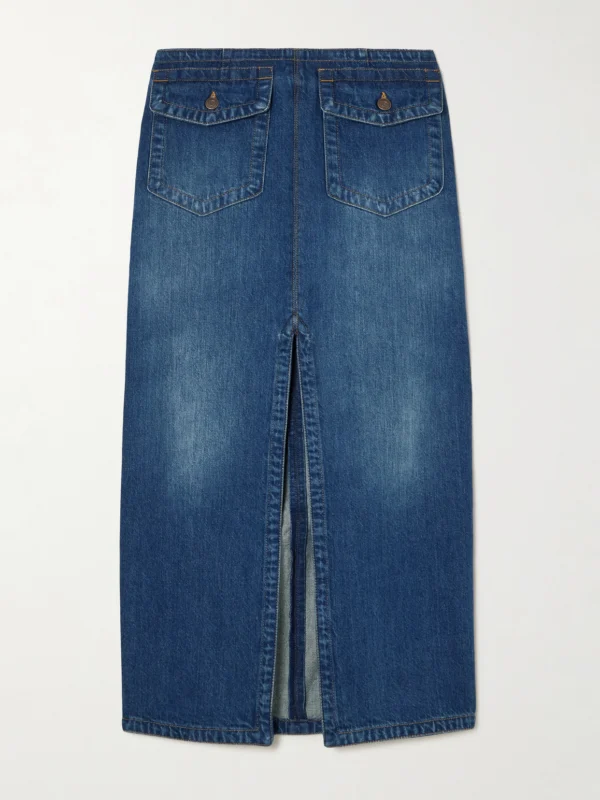 Chloé Organic Denim Midi Skirt