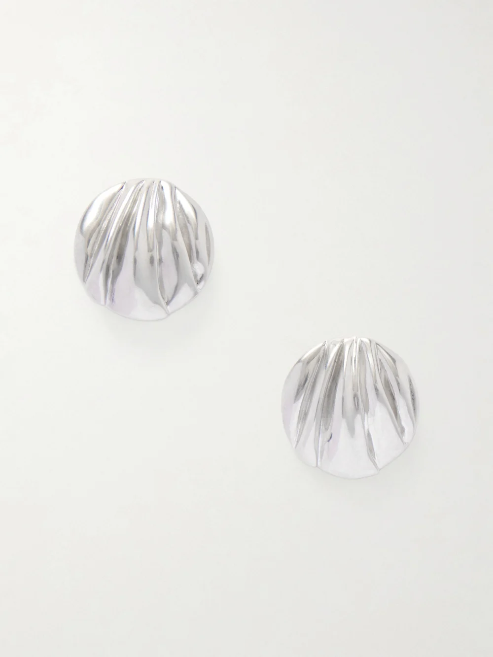 Chloé Oversized Silver-tone Clip Earrings