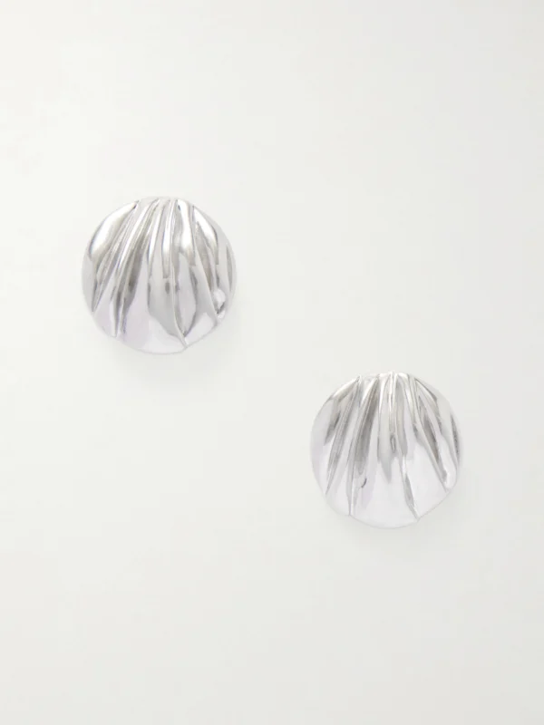 Chloé Oversized Silver-tone Clip Earrings