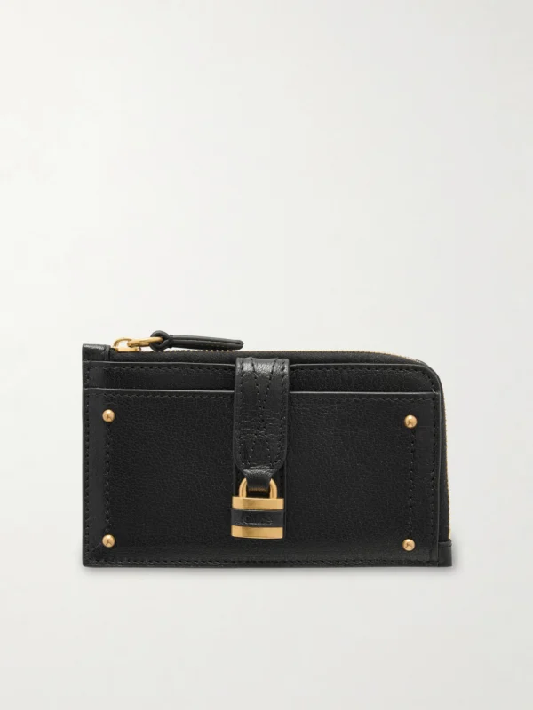 Chloé Paddington Embellished Leather Cardholder