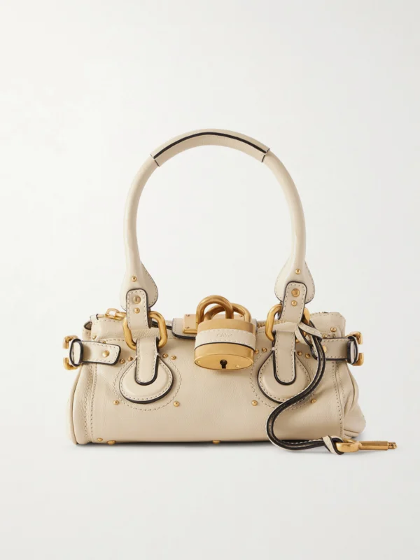 Chloé Paddington Embellished Leather Top-handle Bag