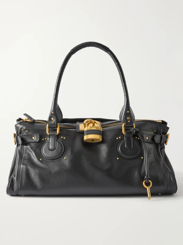 Chloé Paddington Large Locket-detail Leather Bag