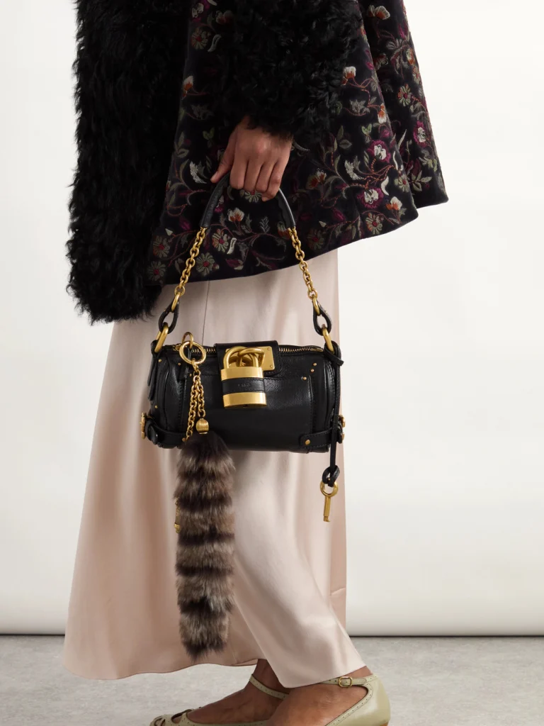 Chloé Paddington Textured-leather Shoulder Bag