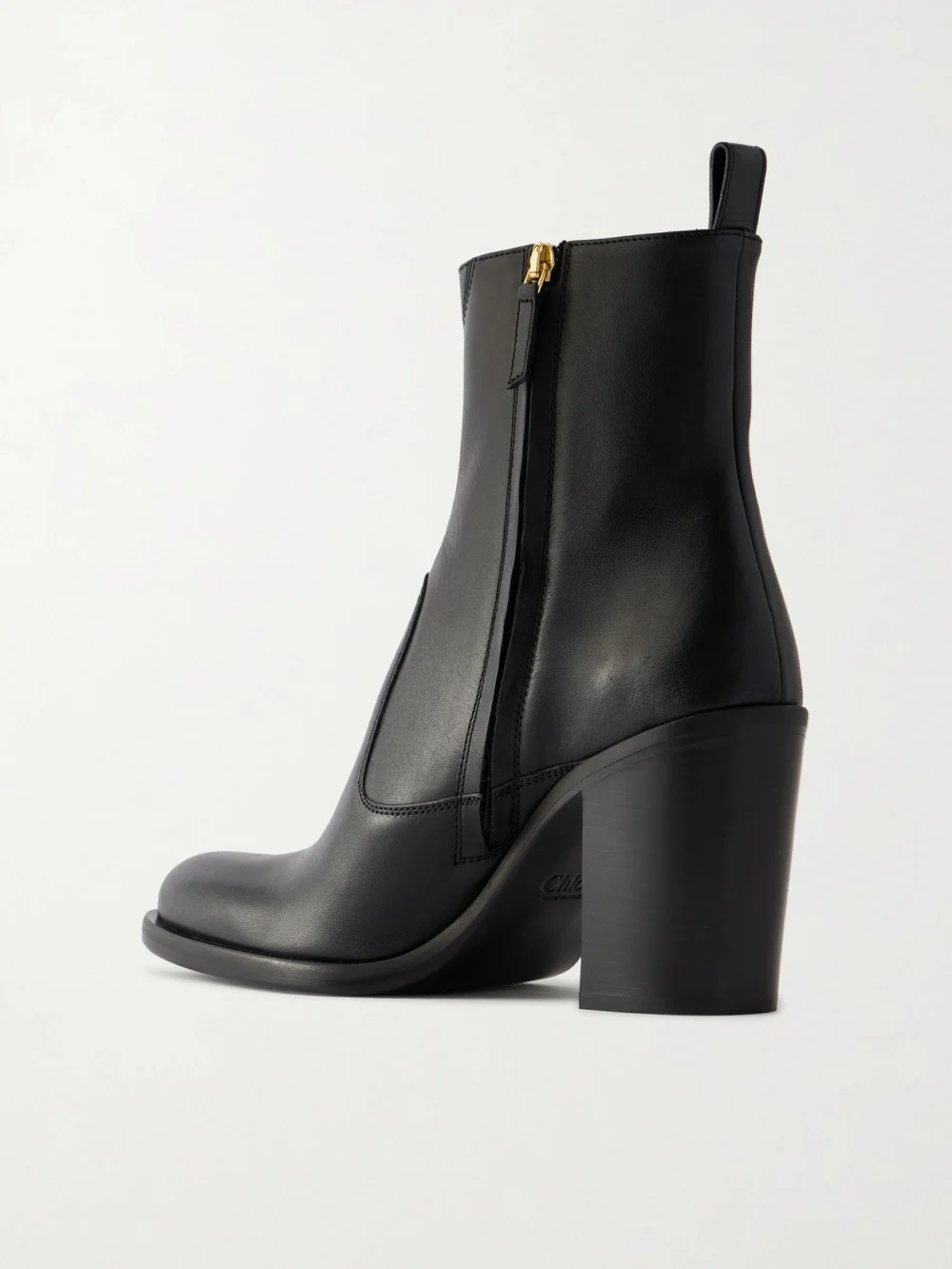Back view of the Chloé Phoenix Leather Ankle Boots