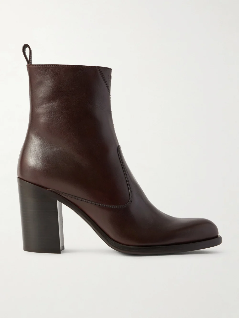 Chloé Phoenix Leather Ankle Boots in brown
