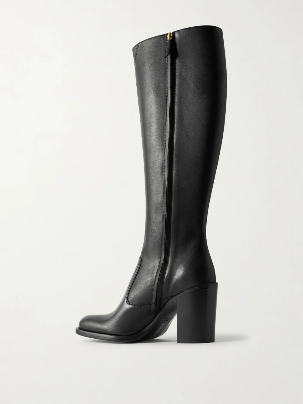 Back view of the Chloé Phoenix Leather Knee Boots